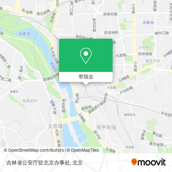 吉林省公安厅驻北京办事处地图