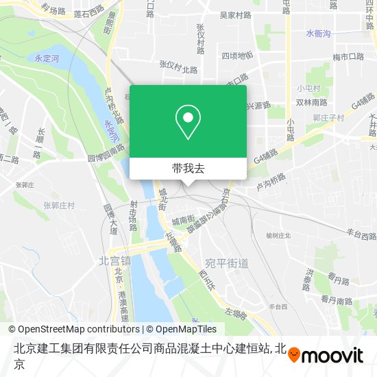 北京建工集团有限责任公司商品混凝土中心建恒站地图