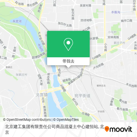 北京建工集团有限责任公司商品混凝土中心建恒站地图