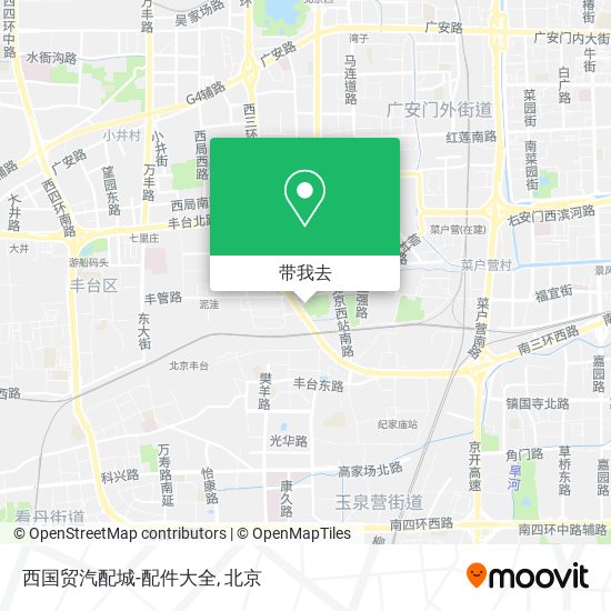 西国贸汽配城-配件大全地图