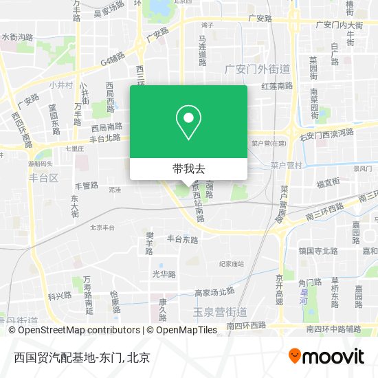 西国贸汽配基地-东门地图