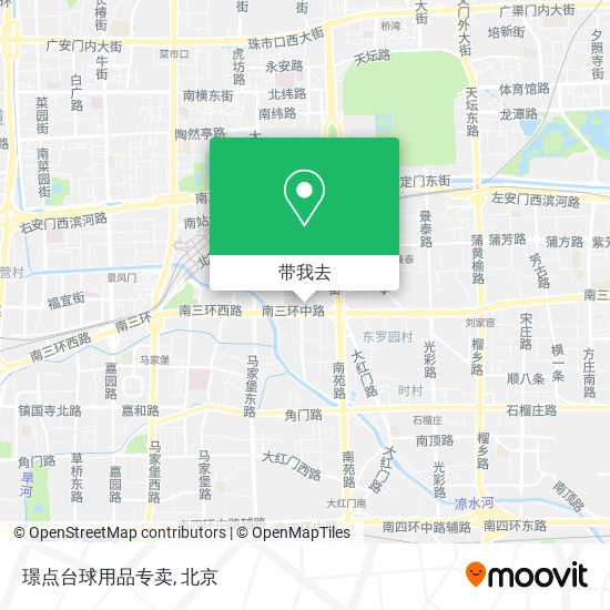 璟点台球用品专卖地图