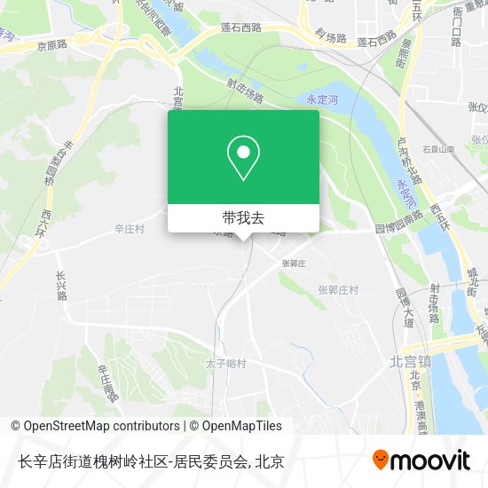 长辛店街道槐树岭社区-居民委员会地图
