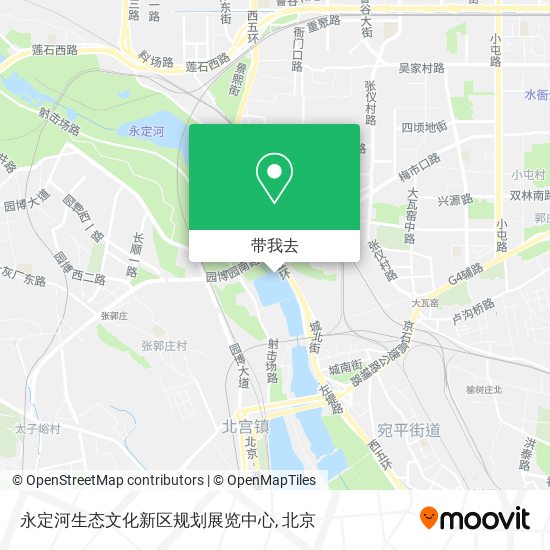 永定河生态文化新区规划展览中心地图