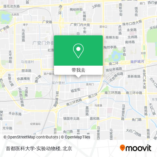 首都医科大学-实验动物楼地图