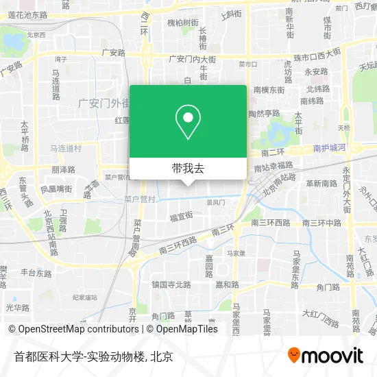 首都医科大学-实验动物楼地图