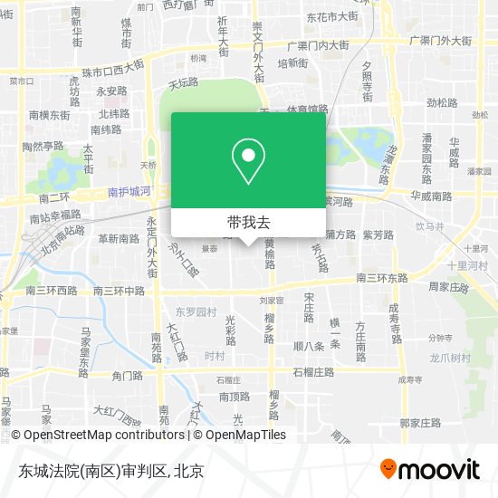 东城法院(南区)审判区地图