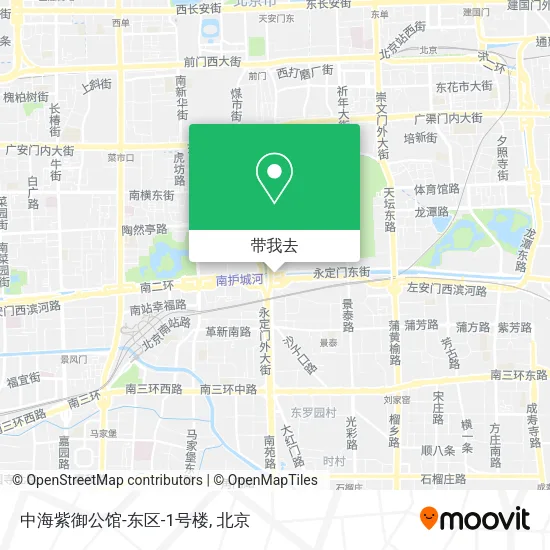 中海紫御公馆-东区-1号楼地图