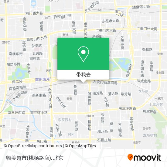 物美超市(桃杨路店)地图