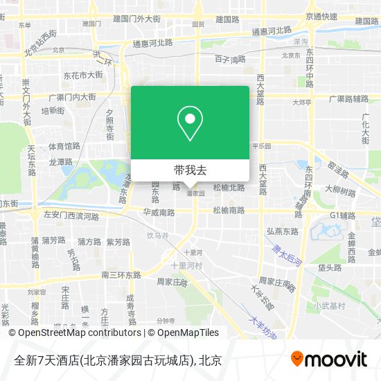 全新7天酒店(北京潘家园古玩城店)地图