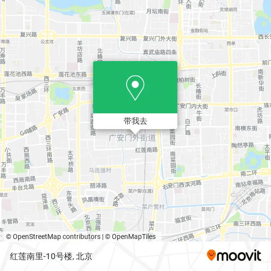 红莲南里-10号楼地图