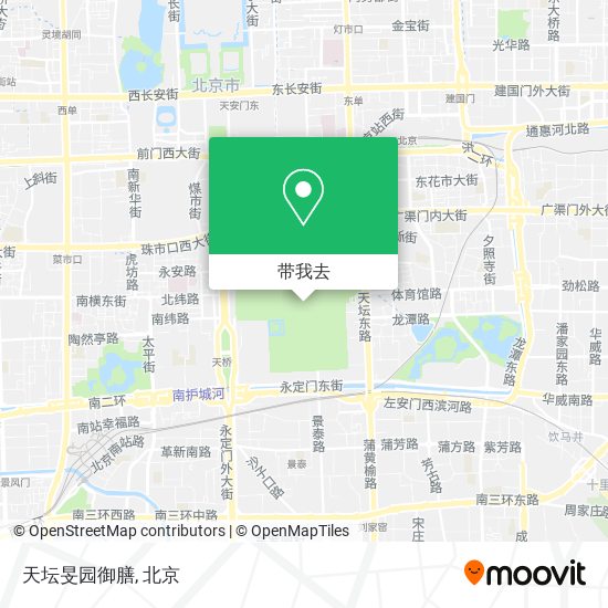 天坛旻园御膳地图