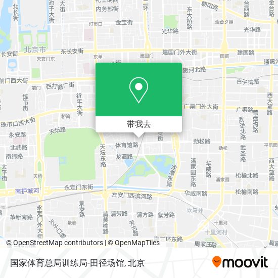 国家体育总局训练局-田径场馆地图