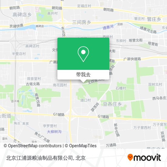 北京江浦源粮油制品有限公司地图