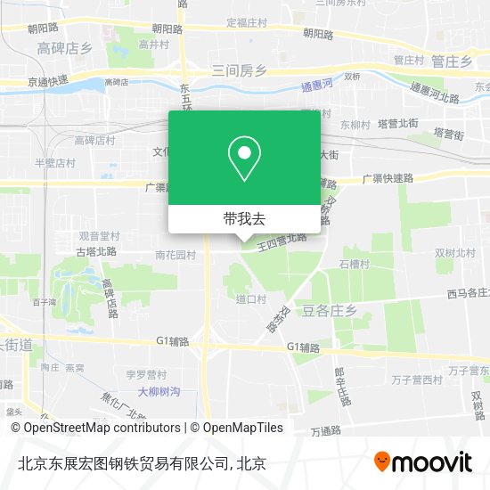 北京东展宏图钢铁贸易有限公司地图