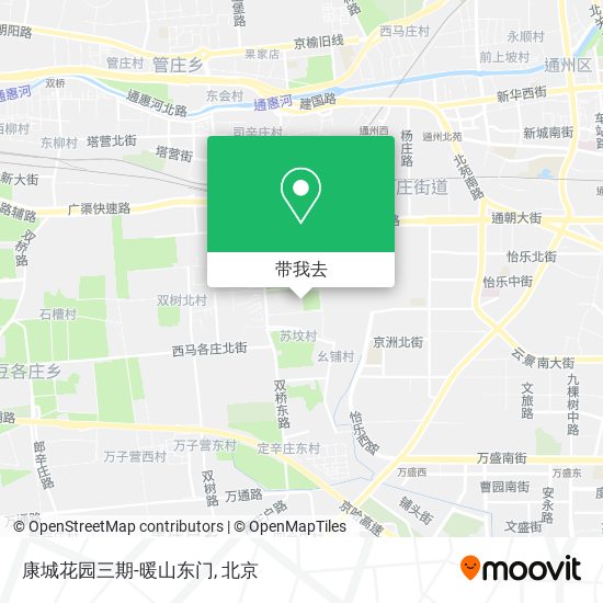 康城花园三期-暖山东门地图