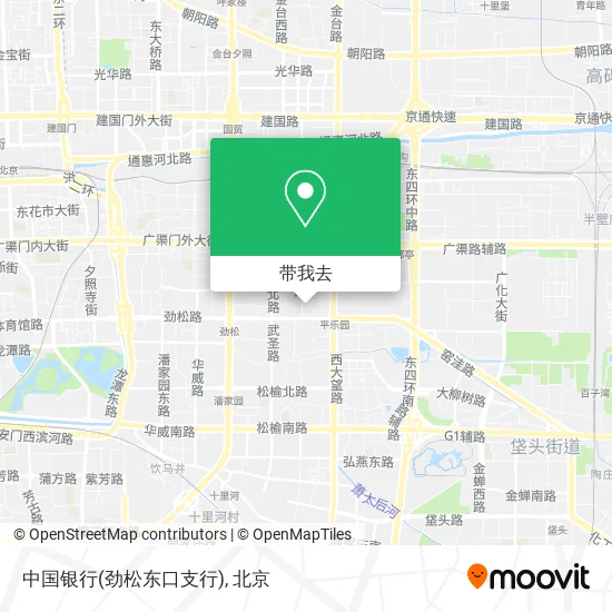 中国银行(劲松东口支行)地图