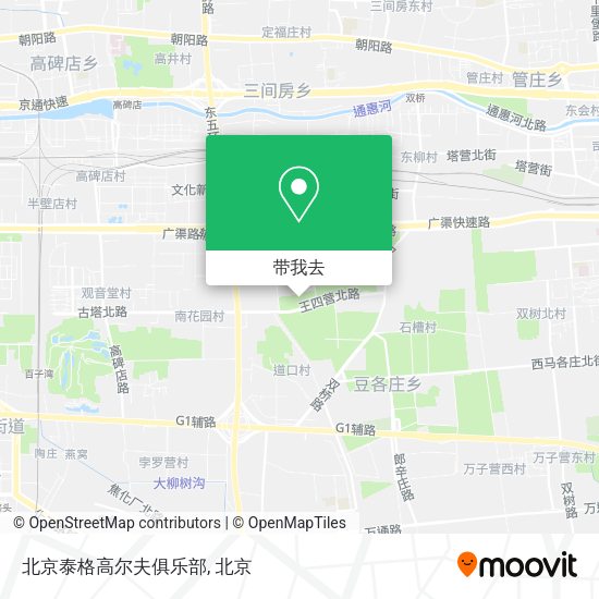 北京泰格高尔夫俱乐部地图