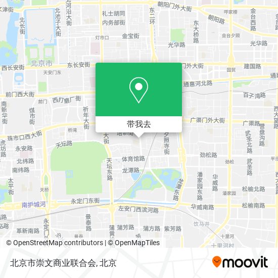 北京市崇文商业联合会地图