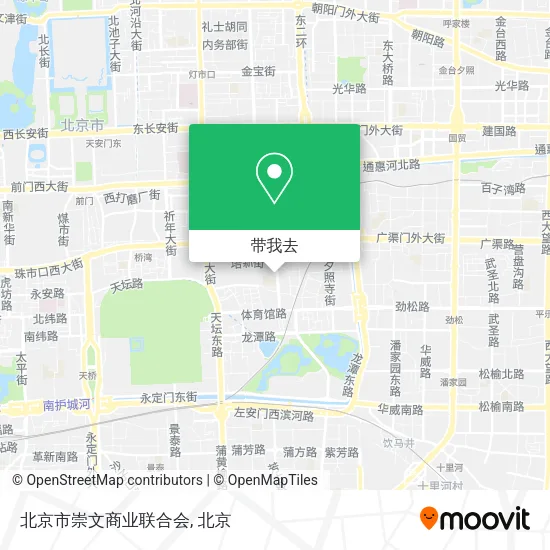 北京市崇文商业联合会地图