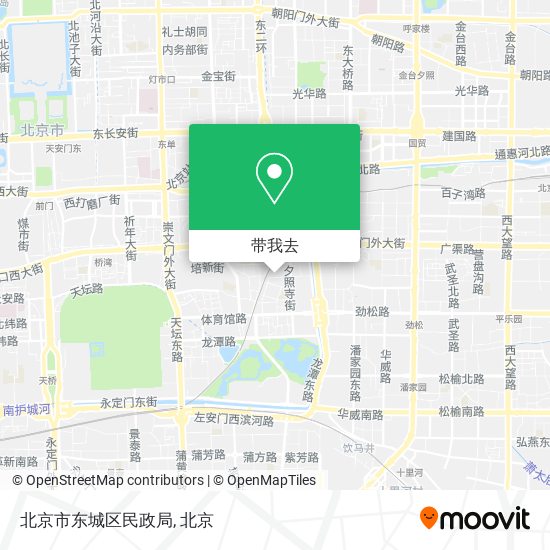 北京市东城区民政局地图