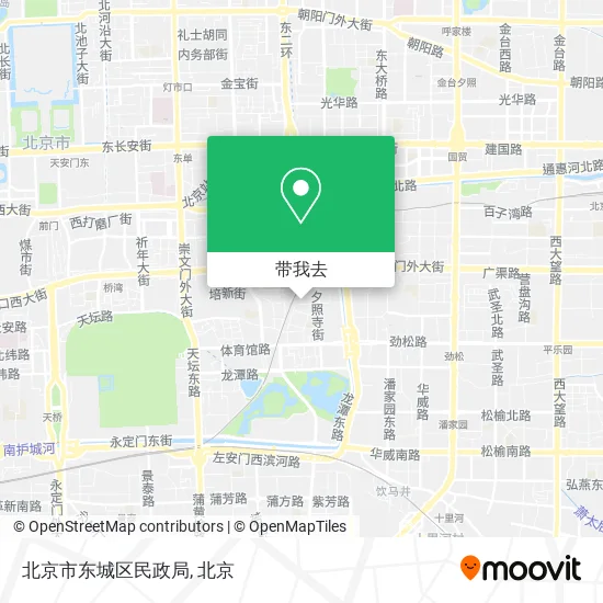 北京市东城区民政局地图