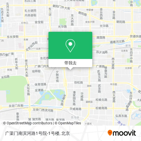 广渠门南滨河路1号院-1号楼地图
