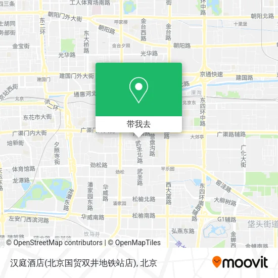 汉庭酒店(北京国贸双井地铁站店)地图