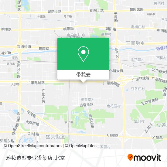 雅妆造型专业烫染店地图