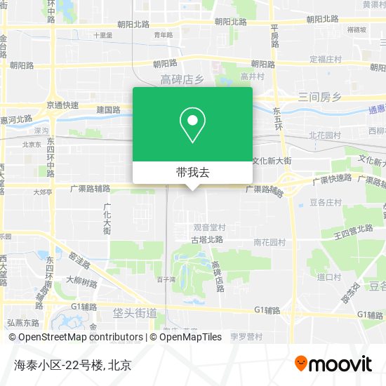 海泰小区-22号楼地图