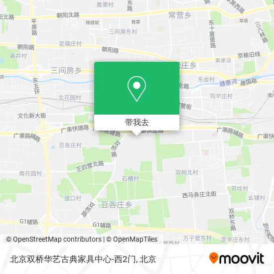 北京双桥华艺古典家具中心-西2门地图