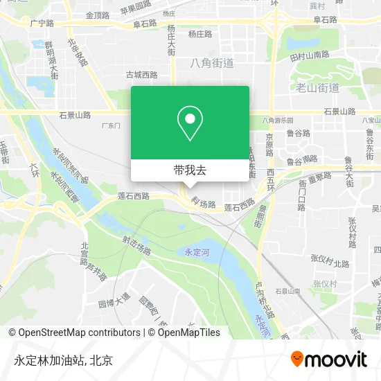 永定林加油站地图