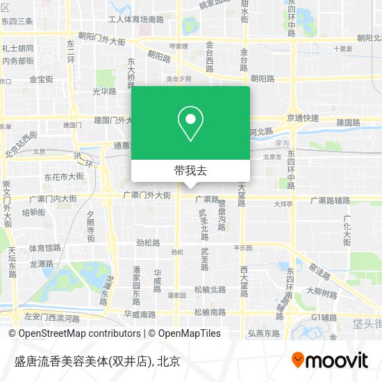 盛唐流香美容美体(双井店)地图