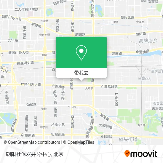 朝阳社保双井分中心地图