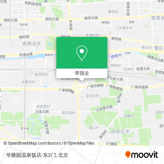 华膳园温泉饭店-东2门地图