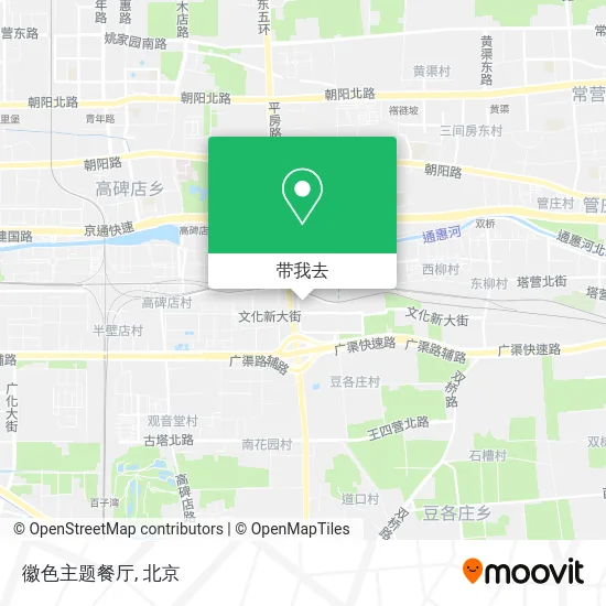 徽色主题餐厅地图