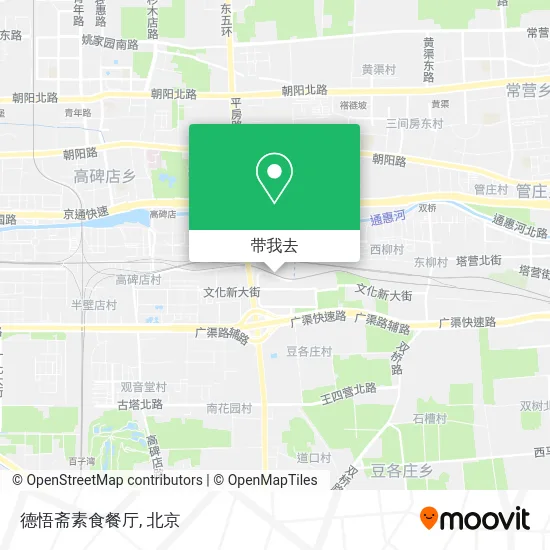 德悟斋素食餐厅地图