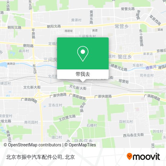 北京市振中汽车配件公司地图
