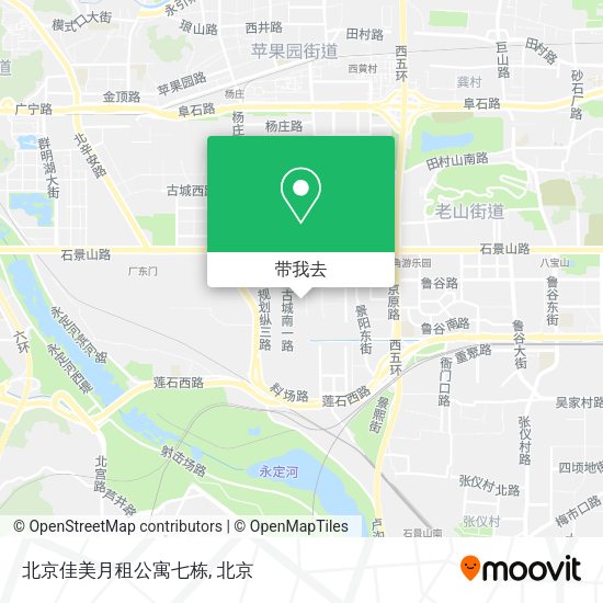 北京佳美月租公寓七栋地图