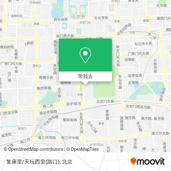 复康里/天坛西里(路口)地图