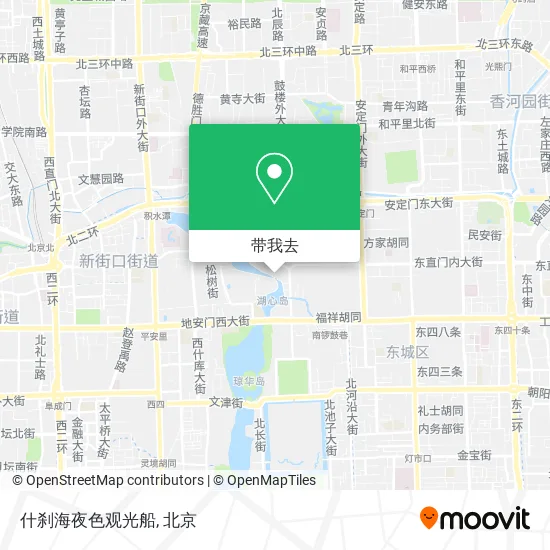 什刹海夜色观光船地图