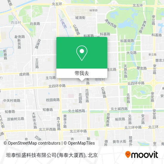 坦泰恒盛科技有限公司(海泰大厦西)地图