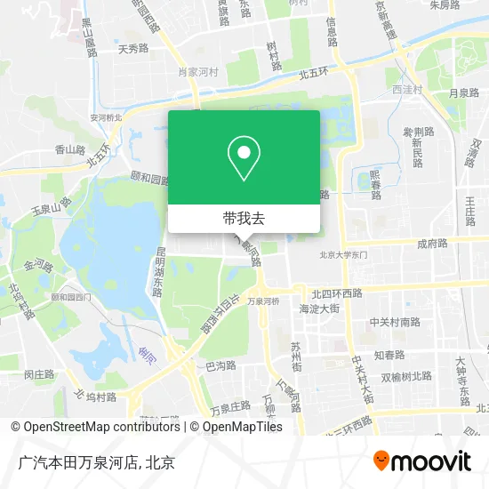 广汽本田万泉河店地图