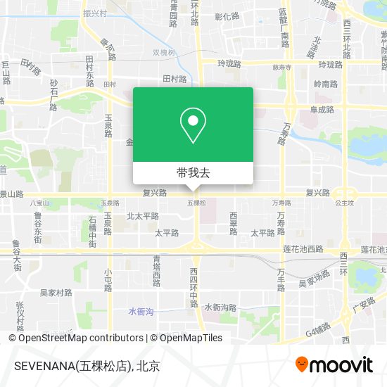 SEVENANA(五棵松店)地图