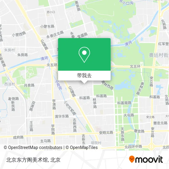 北京东方阁美术馆地图