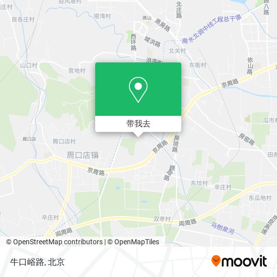 牛口峪路地图