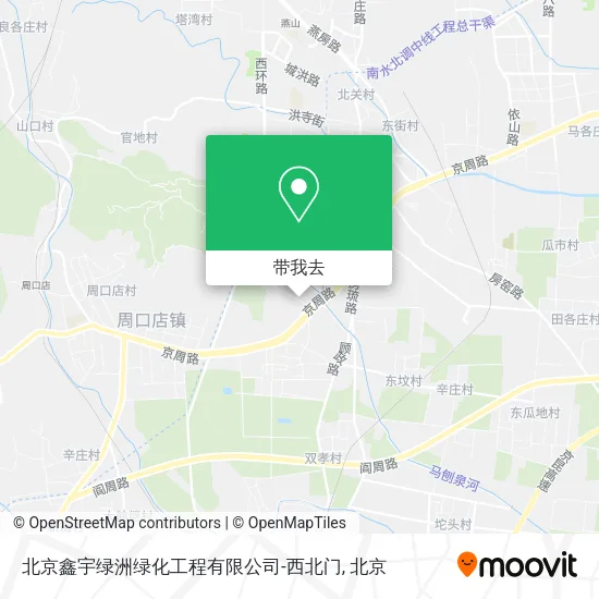 北京鑫宇绿洲绿化工程有限公司-西北门地图