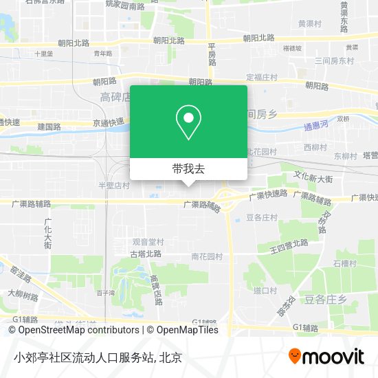 小郊亭社区流动人口服务站地图