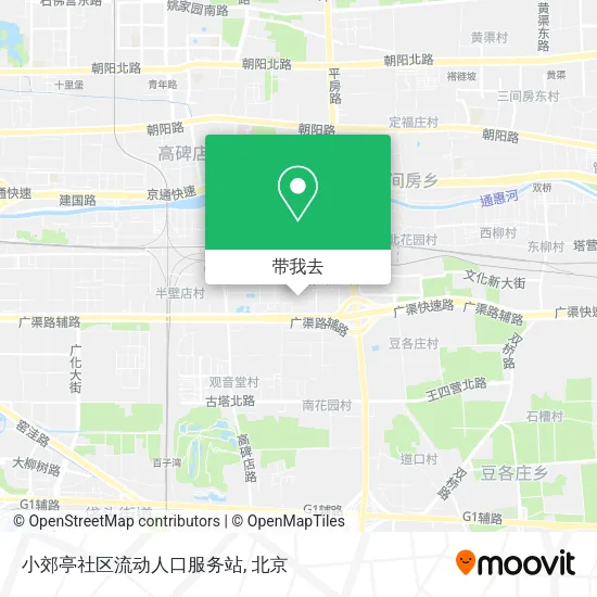 小郊亭社区流动人口服务站地图