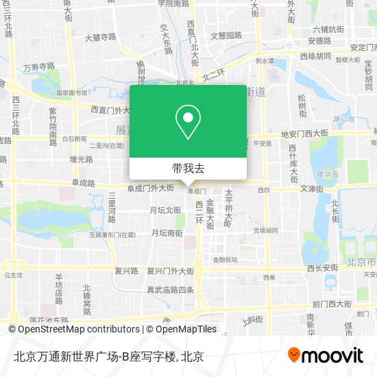 北京万通新世界广场-B座写字楼地图